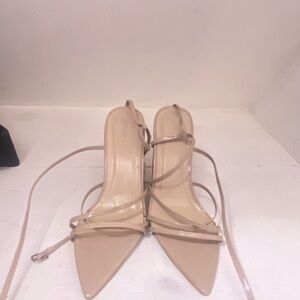 Elegant Nude Strappy Heels